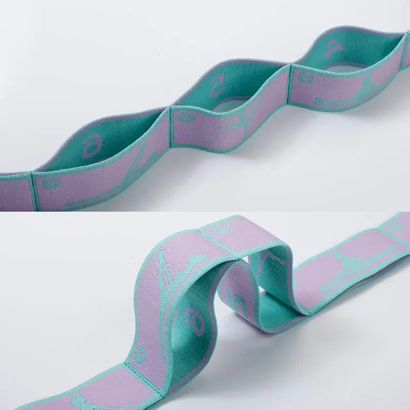 Miniatura: 8 Dance Training Segmented Band Stretching Belt for Ballet Dance Gymnastics Pila