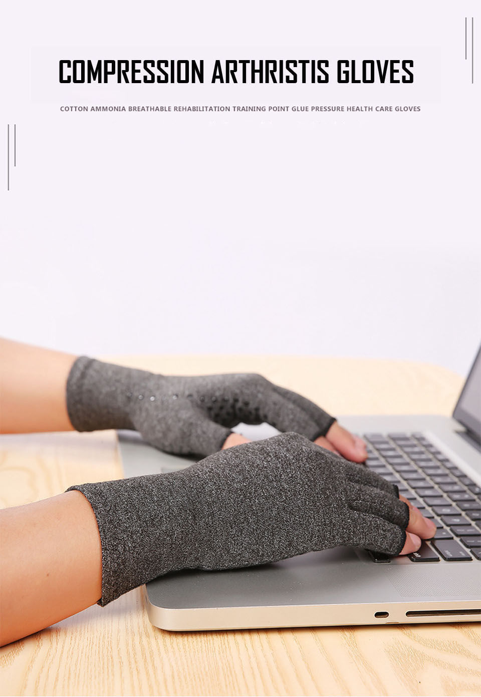 Miniatura: 1 Pair Anti-Arthritis Compression Gloves Help Increase Circulation Reducing Pain