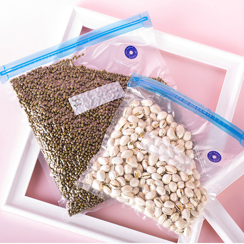 Miniatura: Vacuum Food Storage Zipper Bags Reusable BPA-Free Sous Vide Bags with Vacuum Han