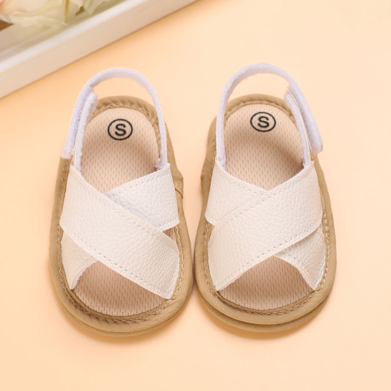 Miniatura: Prewalker 2023 New Summer Baby Cross Hollow Soft Soles Sandal 0-18 Month Toddler