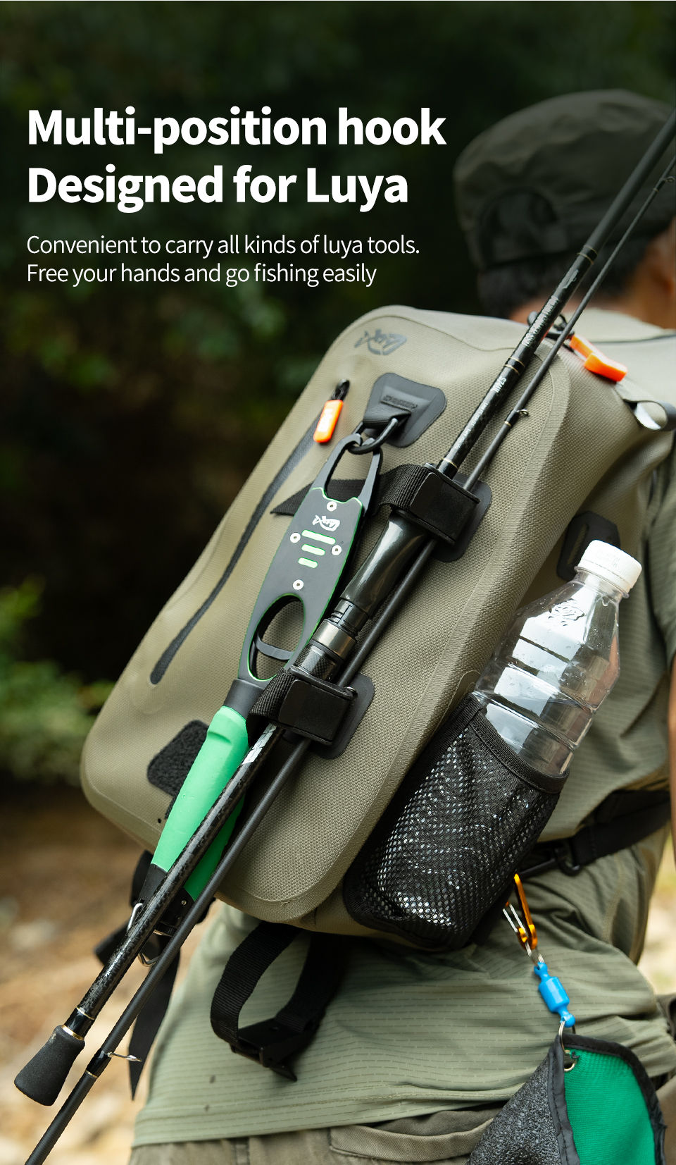 Miniatura: LINNHUE Fishing Shoulder Bag Fishing Tackle Waterproof Bag Outdoor Capacity Fish