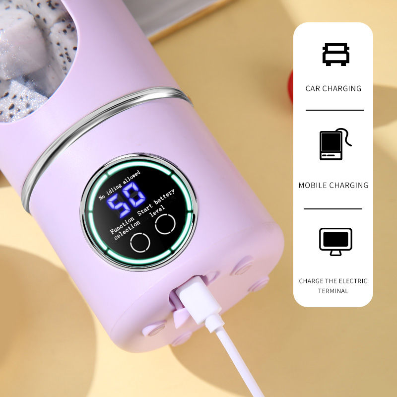 Miniatura: USB Rechargeable Portable Juicer for Juicer Kitchen Helper, Mini Ice Crusher， 