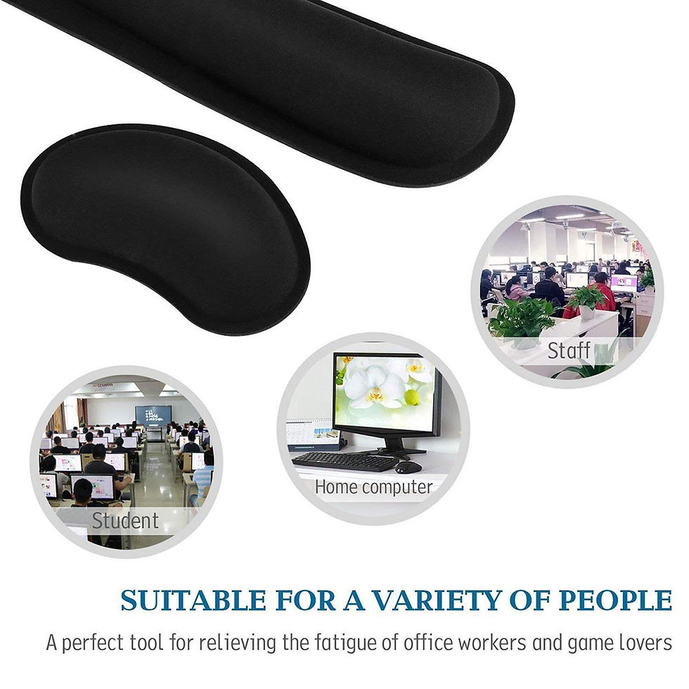 Miniatura: Widen Memory Foam Nonslip Mouse Pad Wrist Support Keyboard Wrist Rest Support Fo