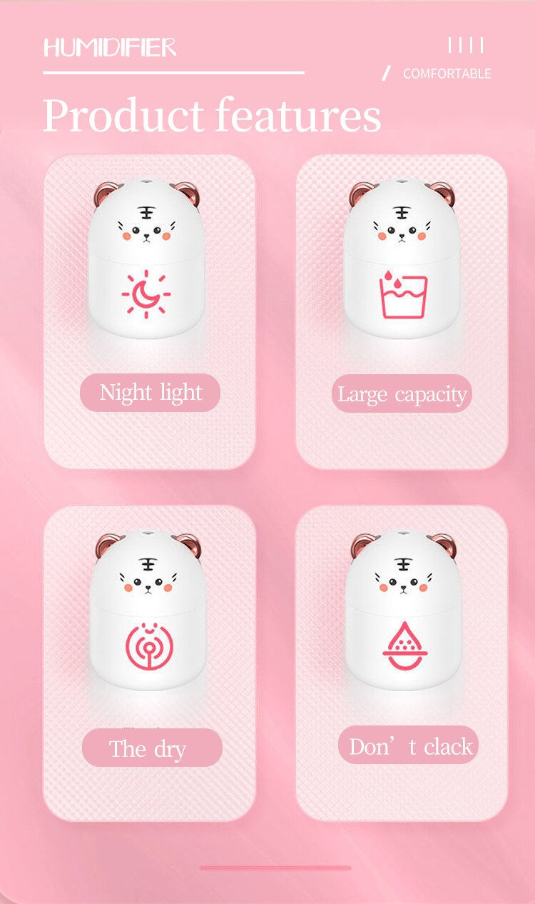Miniatura: Cute Pet Humidifier Mini Office Desktop Air Conditioning Room Air Humidification
