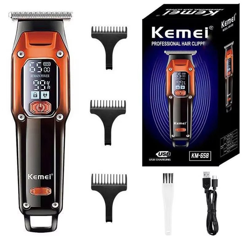 Miniatura: Kemei Barber Hair Trimmer Professional Electric Beard Hair Clipper Rechargeable 