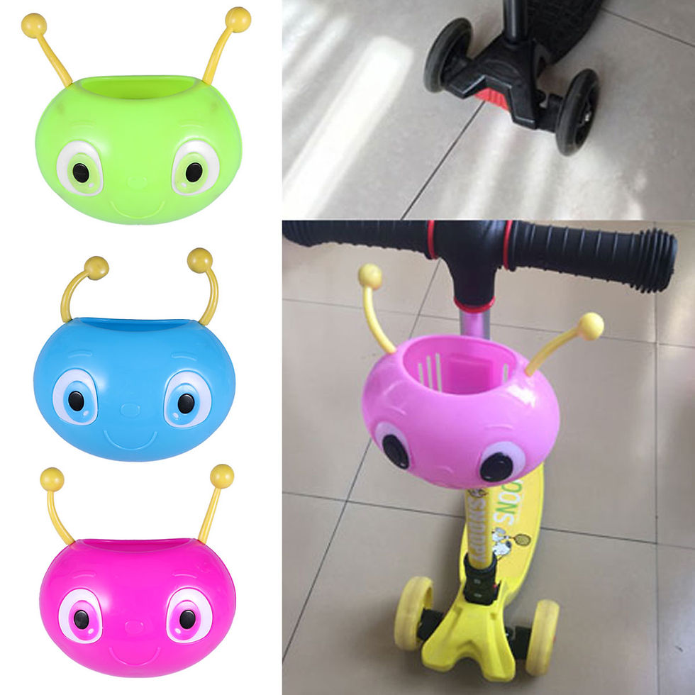 Miniatura: Children Scooter Cartoon Basket Cycling Basket Bike Accessories Girl Scooter Sto