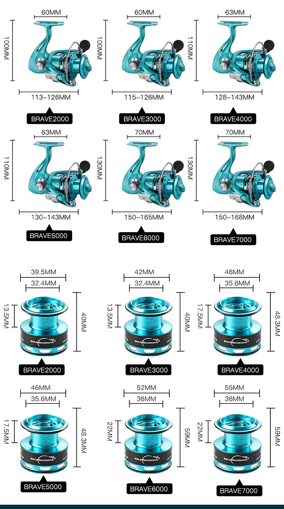Miniatura: Fishing Reel Full Metal Spool Rocker Arm Saltwater Freshwater Suitable for Any F