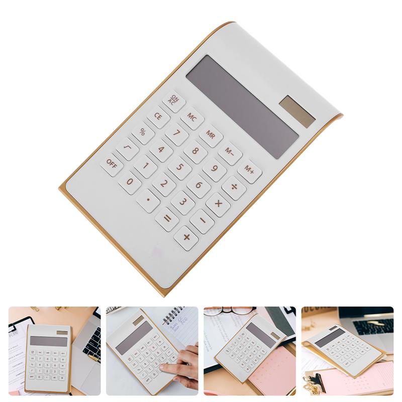 Rose Gold Office Supplies Calculator Solar Calculators Computing Tool Plastic Ul
