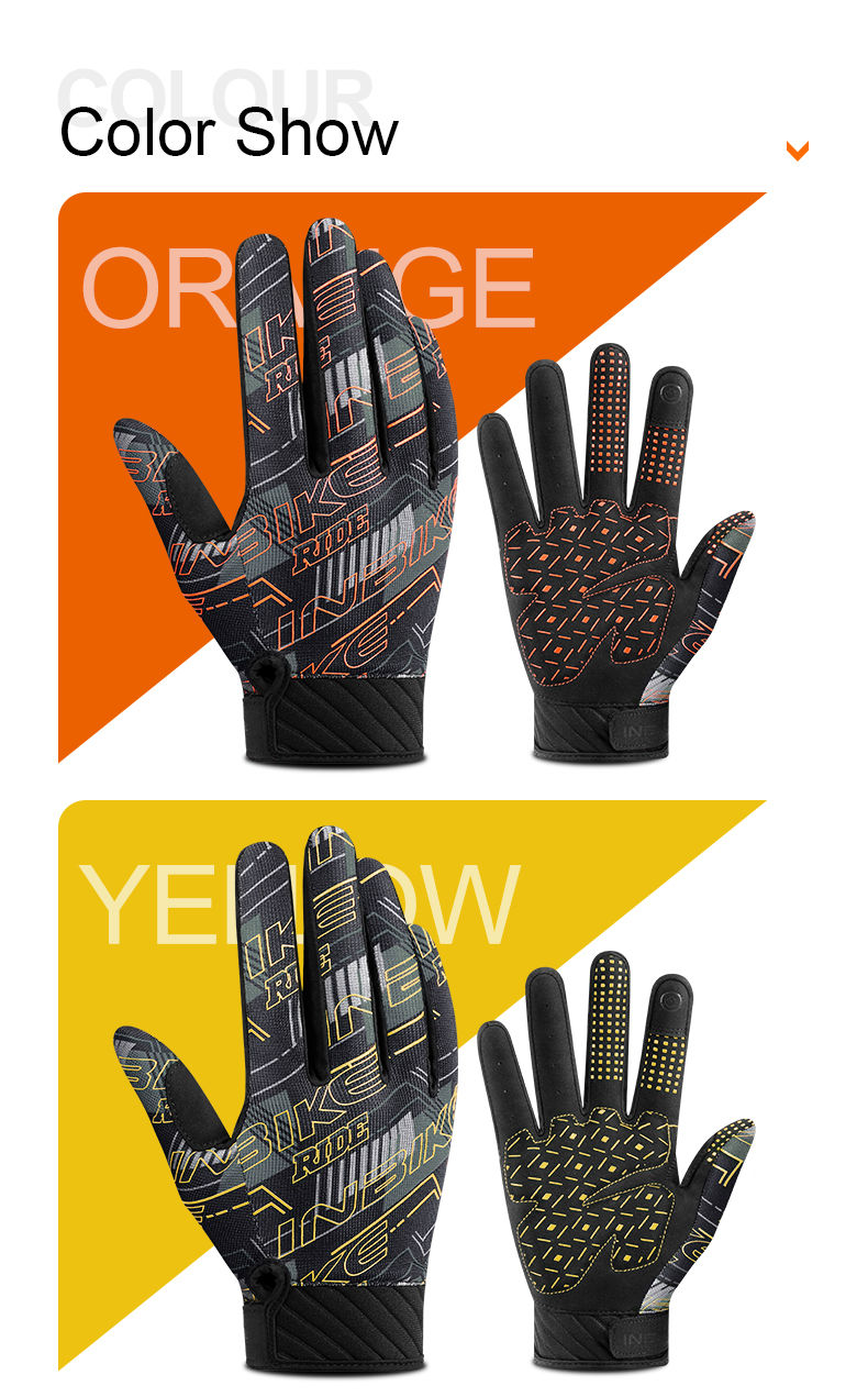 Miniatura: INBIKE Cycling Gloves For Men Bicycle Mountaineering Ski Gym Sports Full Finger 