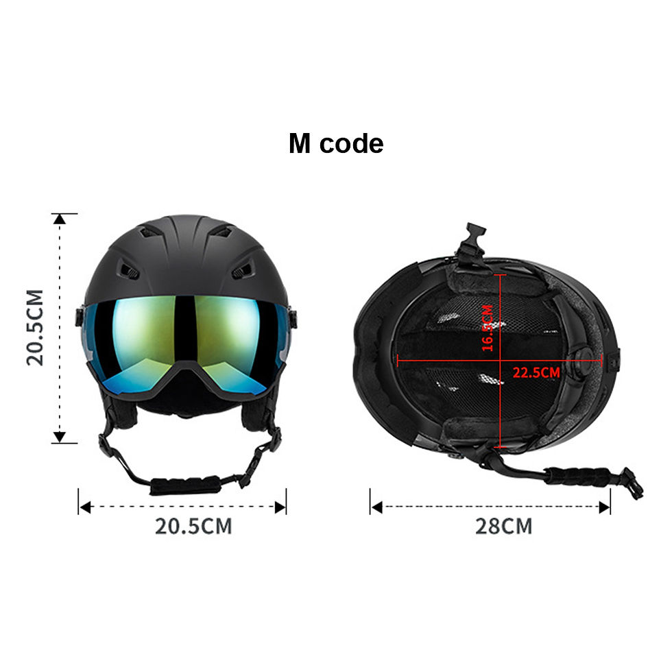 Miniatura: Winter Skiing Helmet With Goggles PC EPS Integrally Molded Outdoor Ski Helmet Pr
