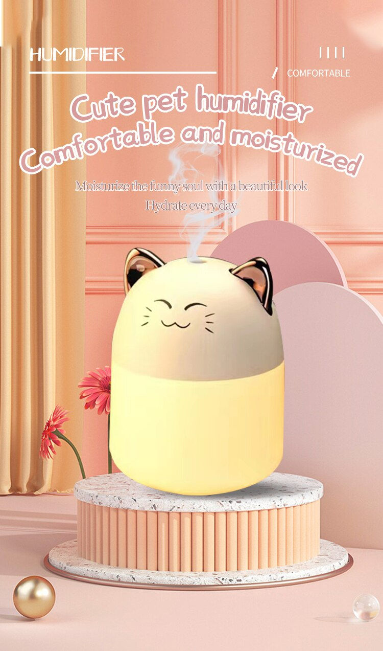 Miniatura: Cute Pet Humidifier Mini Office Desktop Air Conditioning Room Air Humidification