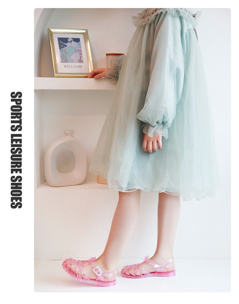 Miniatura: Summer New Sandal Princess Crystal Shoes Boy Girl Children Cave Shoe Kid Jelly G