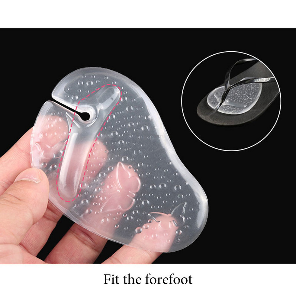 Miniatura: 1Pairs Soft Flip Flop Gel Cushions Pad Toe Protectors for Thong Sandal Inserts G