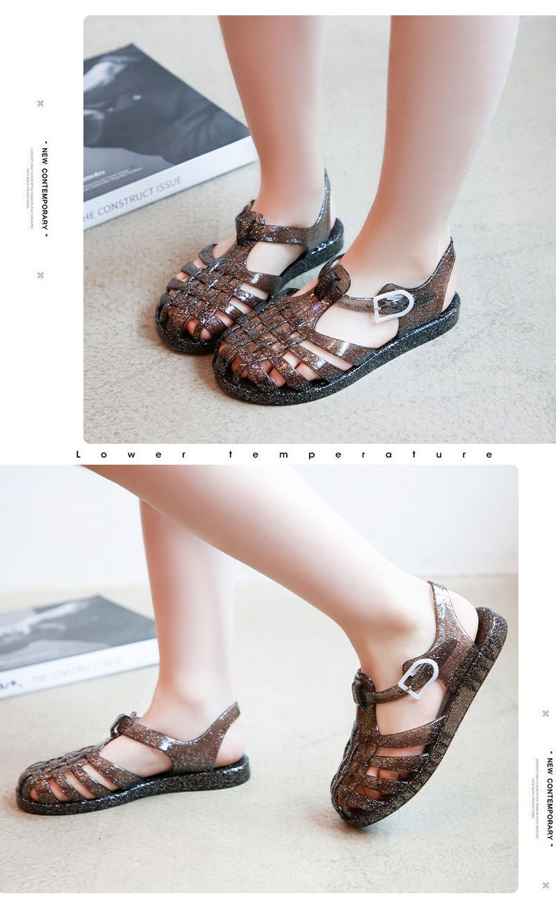 Miniatura: Summer New Sandal Princess Crystal Shoes Boy Girl Children Cave Shoe Kid Jelly G