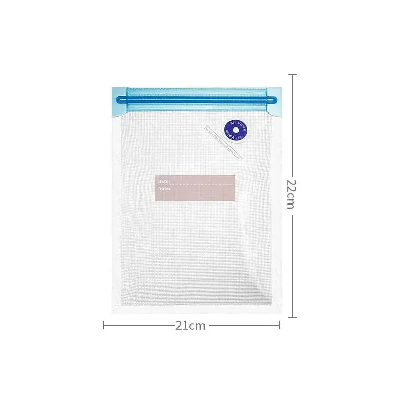 Miniatura: Vacuum Food Storage Zipper Bags Reusable BPA-Free Sous Vide Bags with Vacuum Han