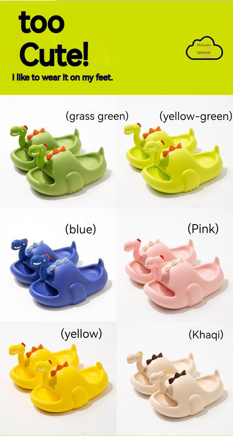 Miniatura: Summer Children Slippers Cute Cartoon Dinosaur Sandal Comfortable Boys Girls Non