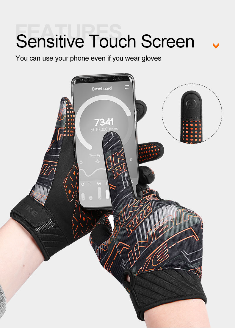 Miniatura: INBIKE Cycling Gloves For Men Bicycle Mountaineering Ski Gym Sports Full Finger 
