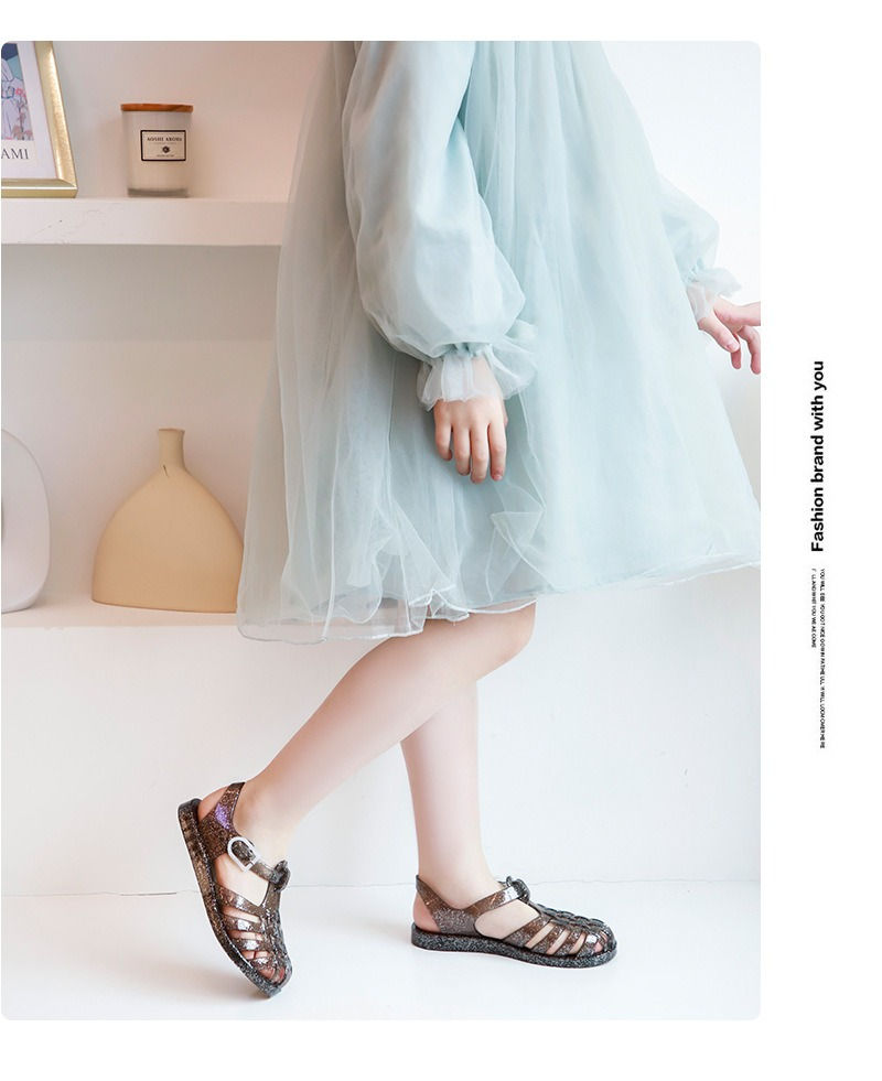 Miniatura: Summer New Sandal Princess Crystal Shoes Boy Girl Children Cave Shoe Kid Jelly G