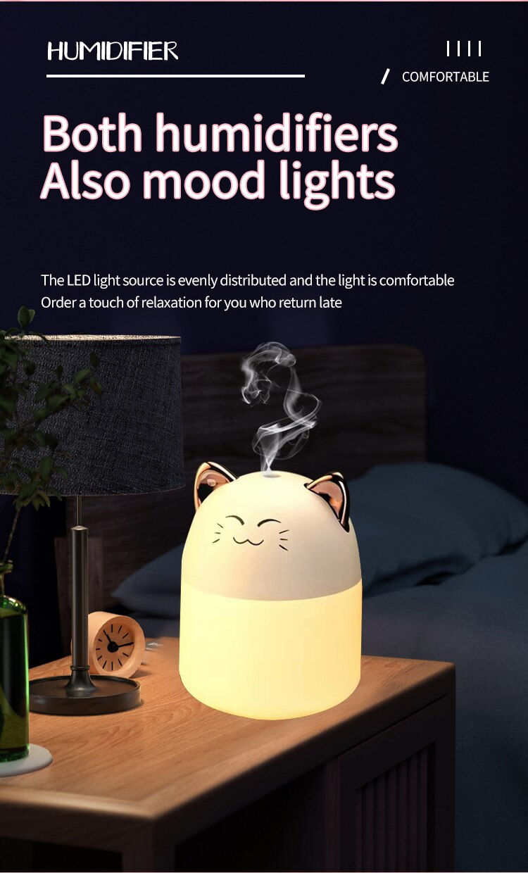 Miniatura: Cute Pet Humidifier Mini Office Desktop Air Conditioning Room Air Humidification