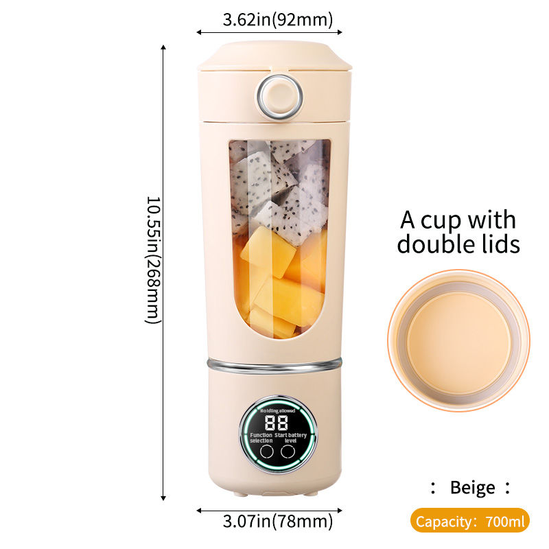 Miniatura: USB Rechargeable Portable Juicer for Juicer Kitchen Helper, Mini Ice Crusher， 