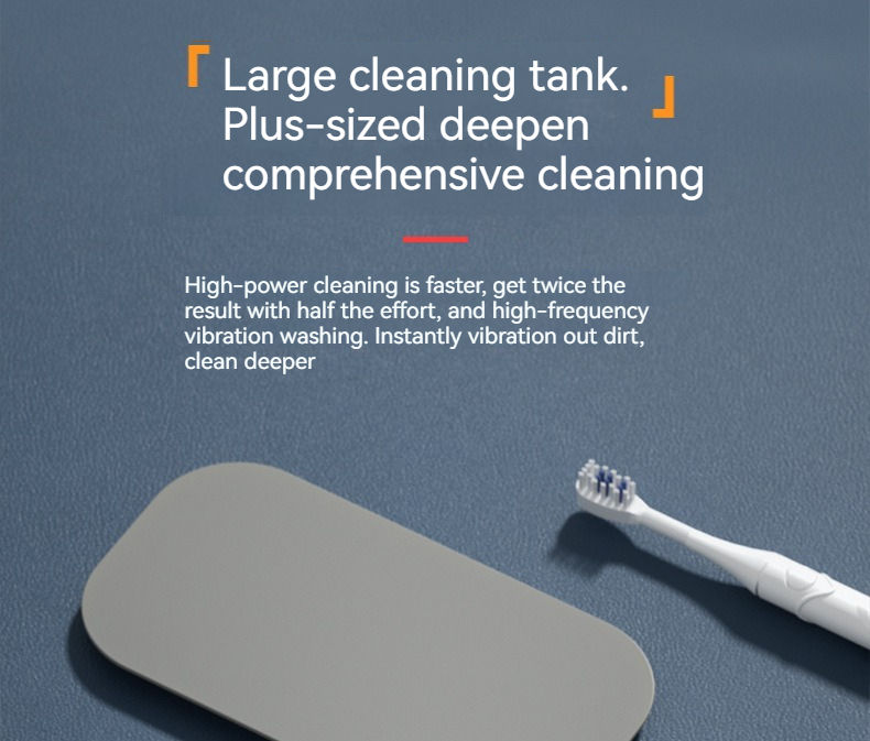 Miniatura: Vibrating ultrasonic glasses cleaning machine Electric 3 speed jewelry watch tim