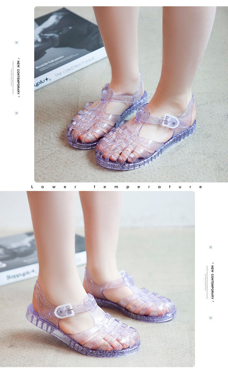 Miniatura: Summer New Sandal Princess Crystal Shoes Boy Girl Children Cave Shoe Kid Jelly G