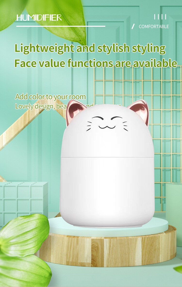Miniatura: Cute Pet Humidifier Mini Office Desktop Air Conditioning Room Air Humidification