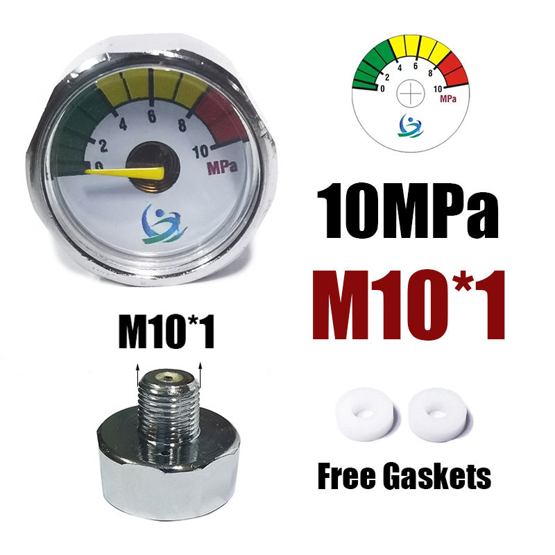 Miniatura: Mini Gauge Manometre 25mm 1inch High Pressure Hand Pump Valve Accessories Regula