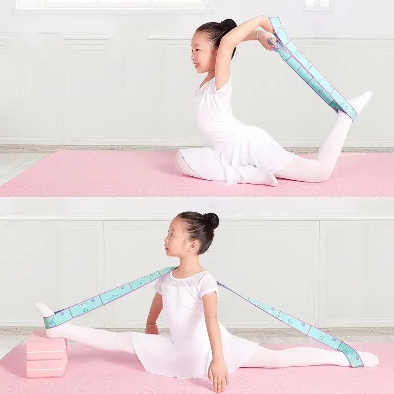 Miniatura: 8 Dance Training Segmented Band Stretching Belt for Ballet Dance Gymnastics Pila