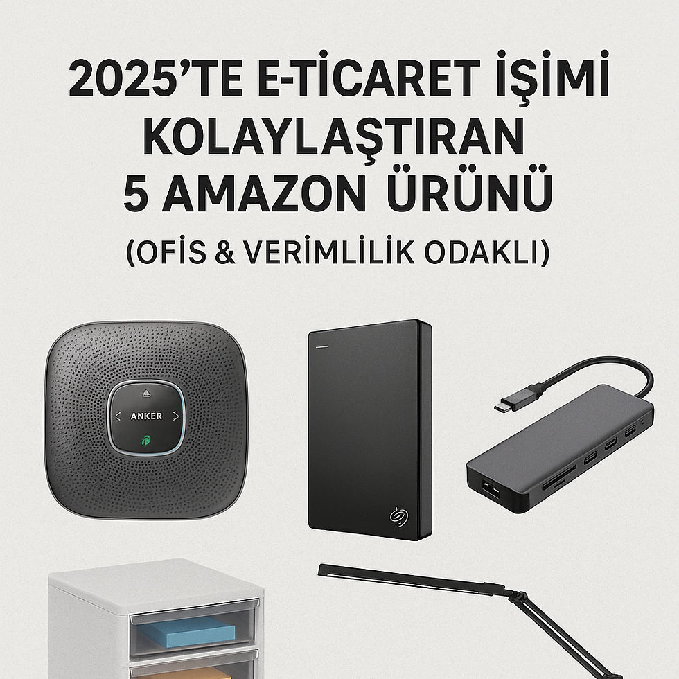 2025’te E-Ticaret İşimi Kolaylaştıran 5 Amazon Ürünü