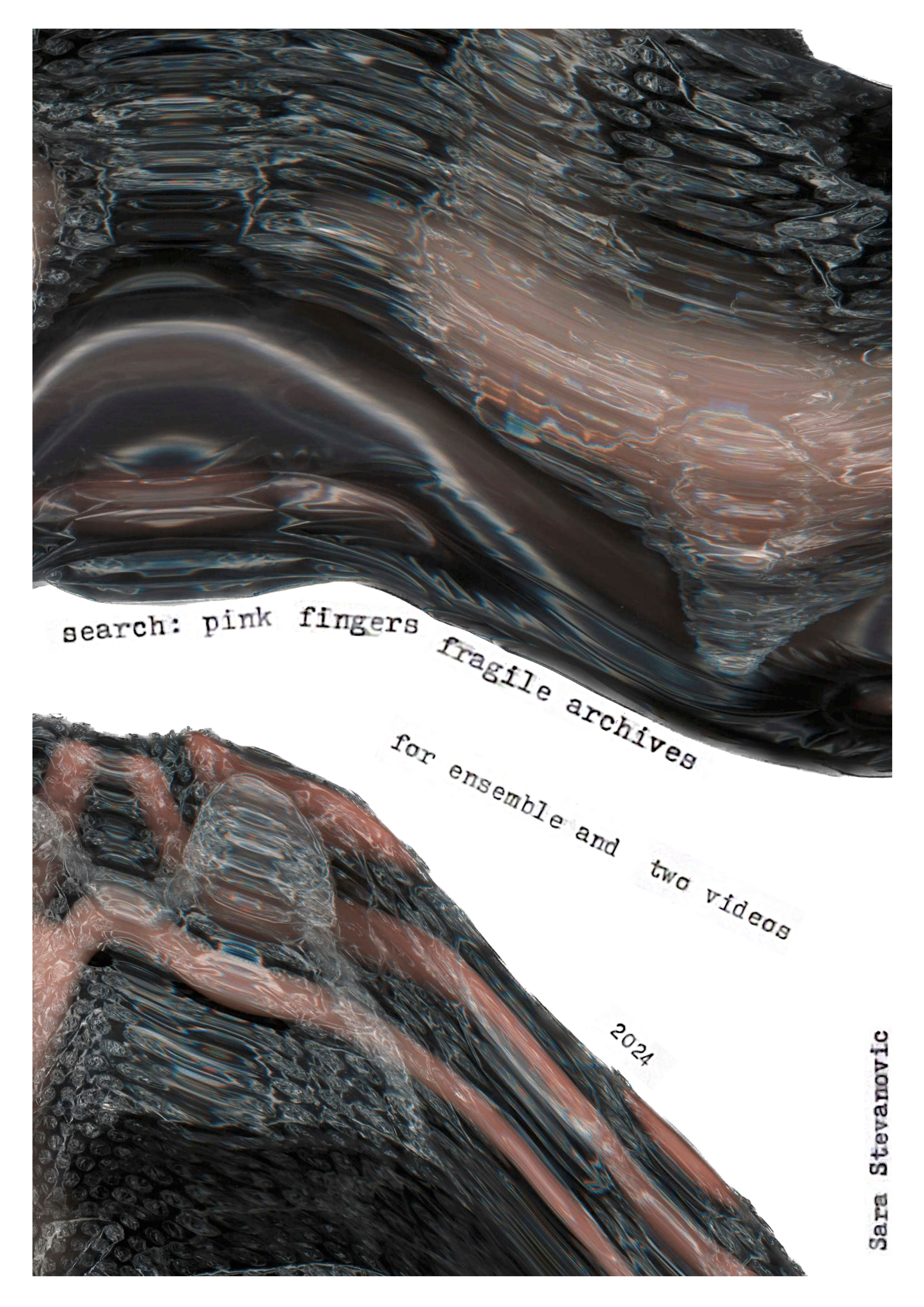 PRINT SCORE [A3] | search: pink fingers fragile archives