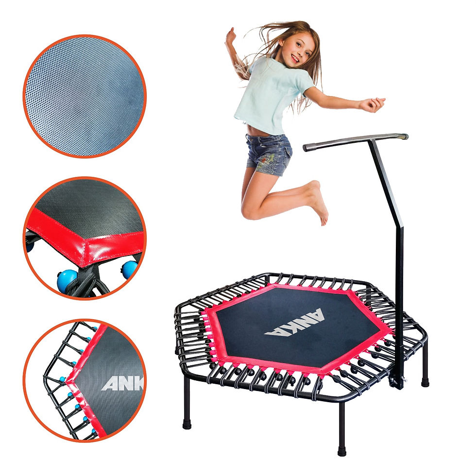 Thumbnail: 138 cm Tutamaklı profesyonel Altıgen Step Trambolini