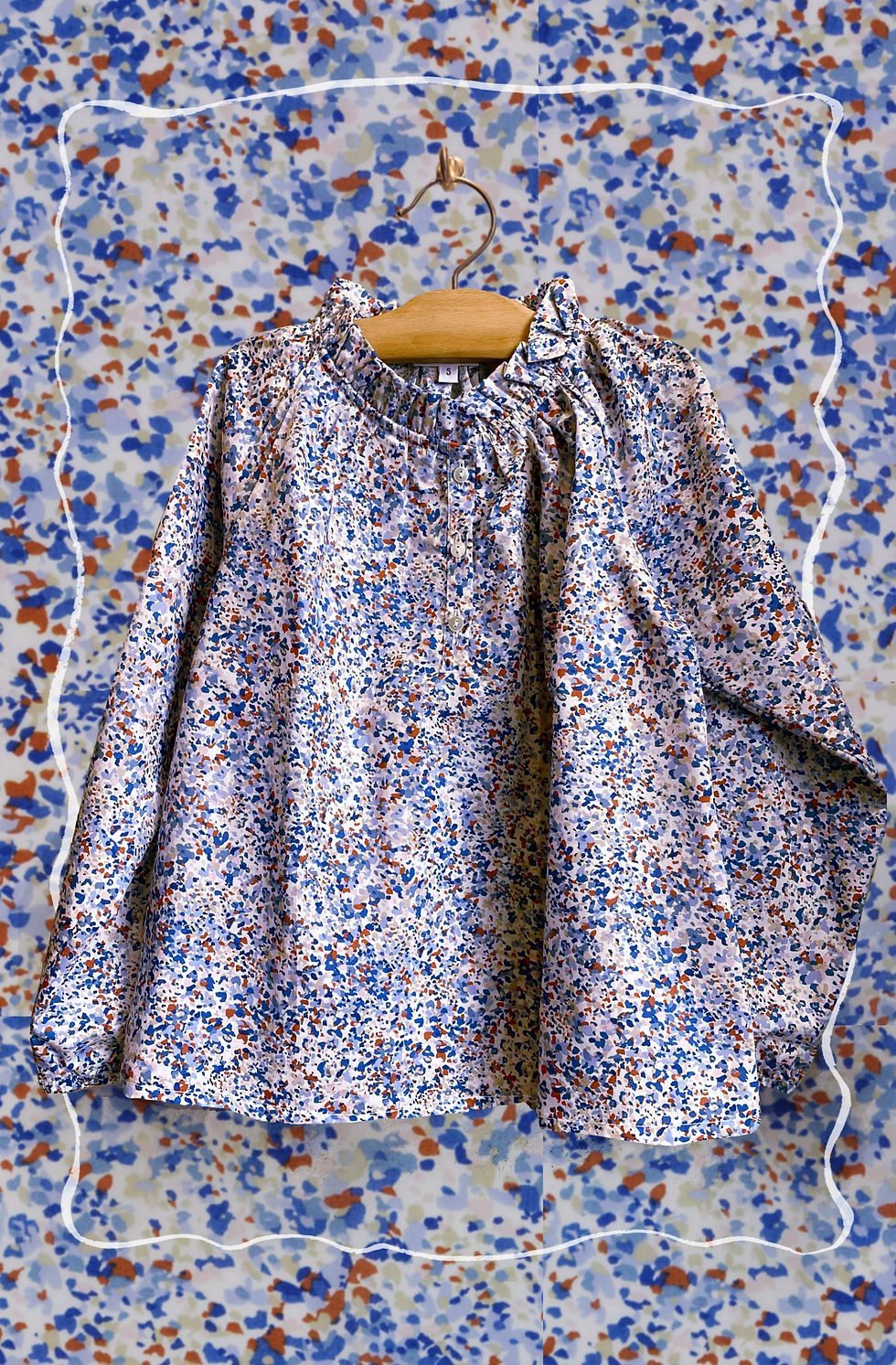 Miniatura: Camicia Cristina con collo arricciato Inverno 2025