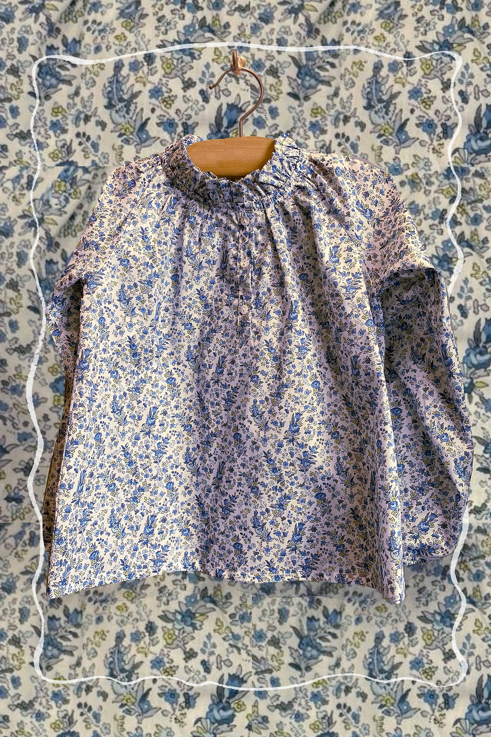 Miniatura: Camicia Cristina con collo arricciato Inverno 2025