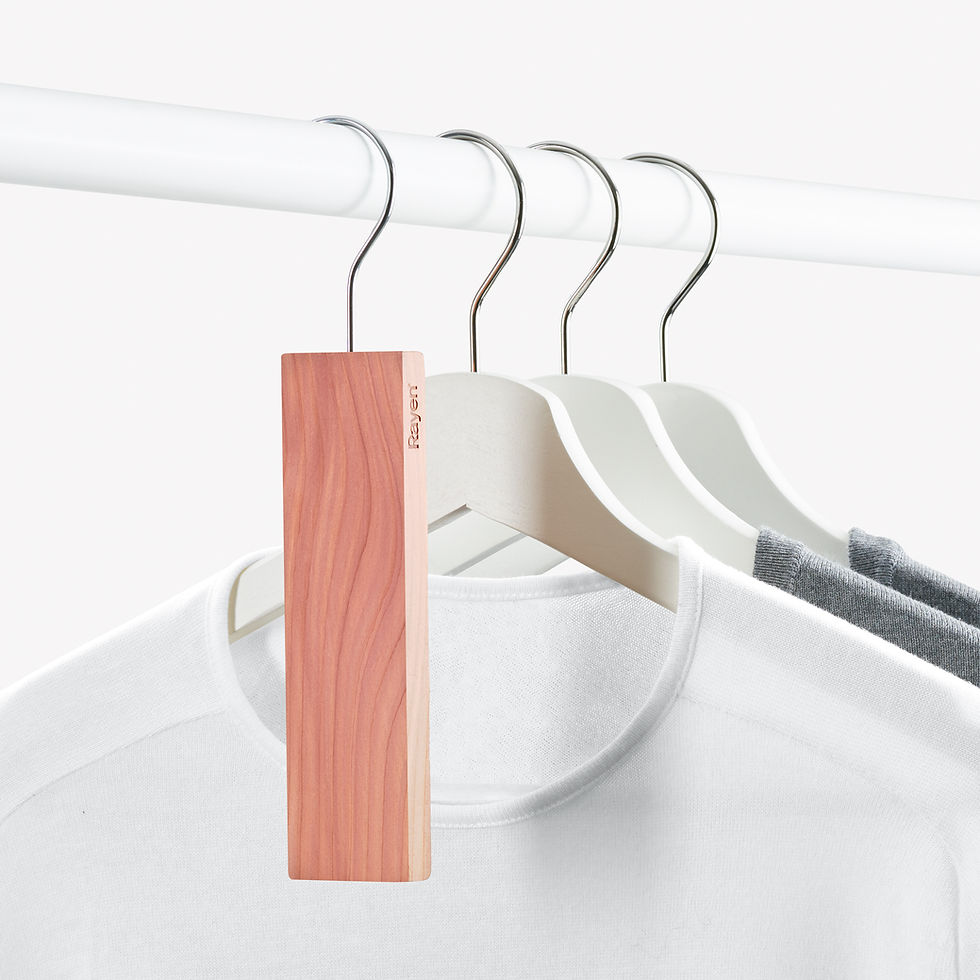 Thumbnail: Rayen 4-pack natural cedar wood moisture barrier hanging