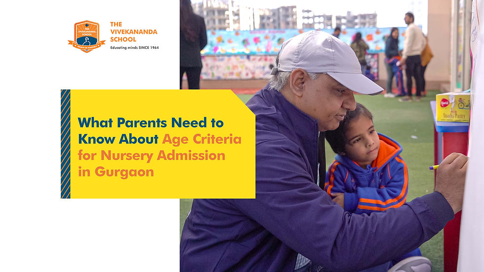 Age Criteria for Nursery Admission in Gurgaon