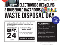 Waste Disposal Day: this Saturday, September 24th