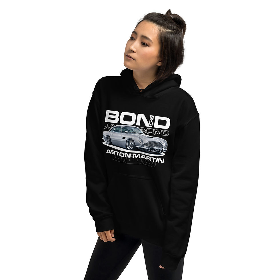 Thumbnail: Unisex Hoodie "DB5" Large Front Print