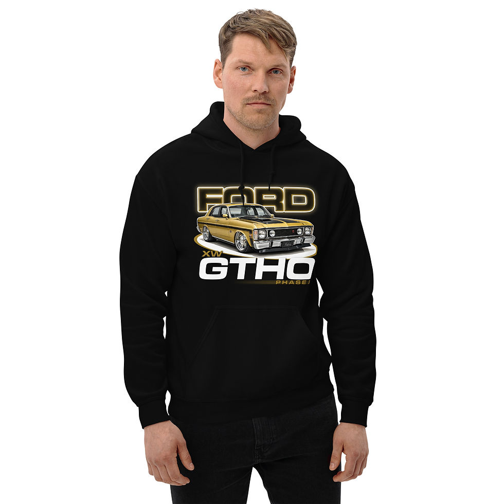 Thumbnail: Unisex Hoodie "GTHO" Large Front Print
