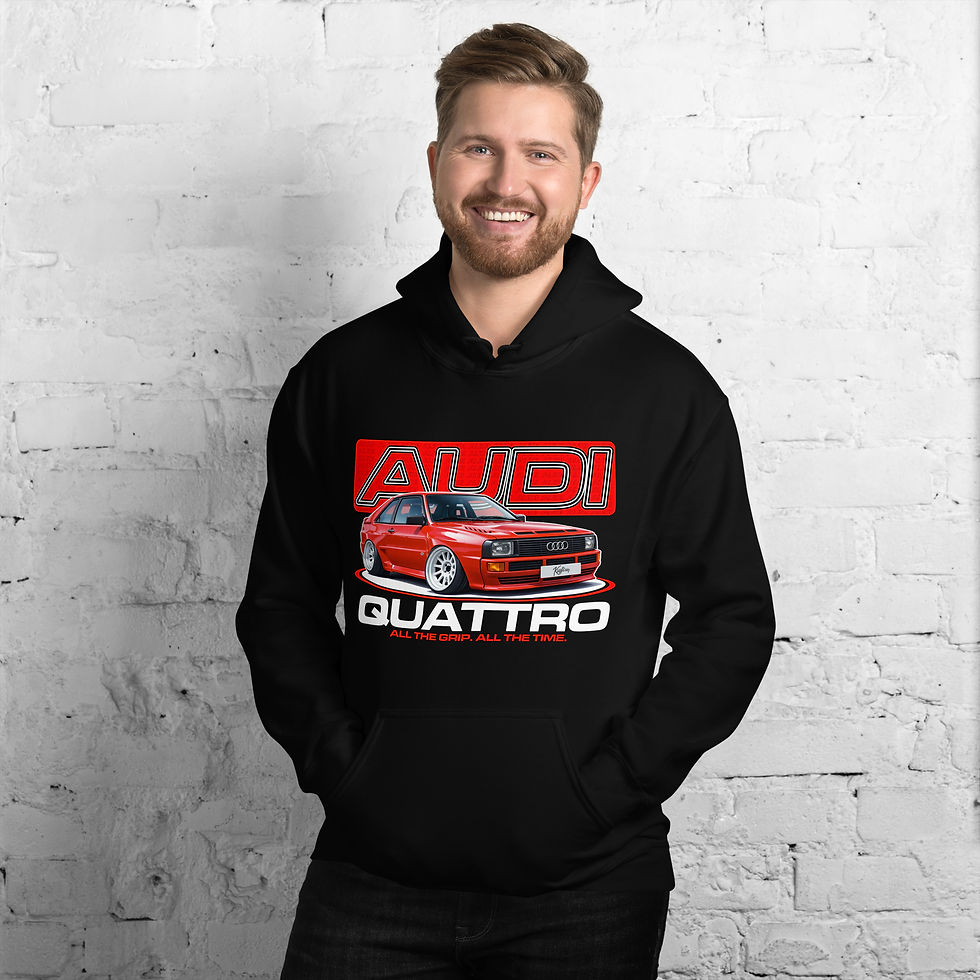 Thumbnail: Unisex Hoodie "QUATTRO" Front Print