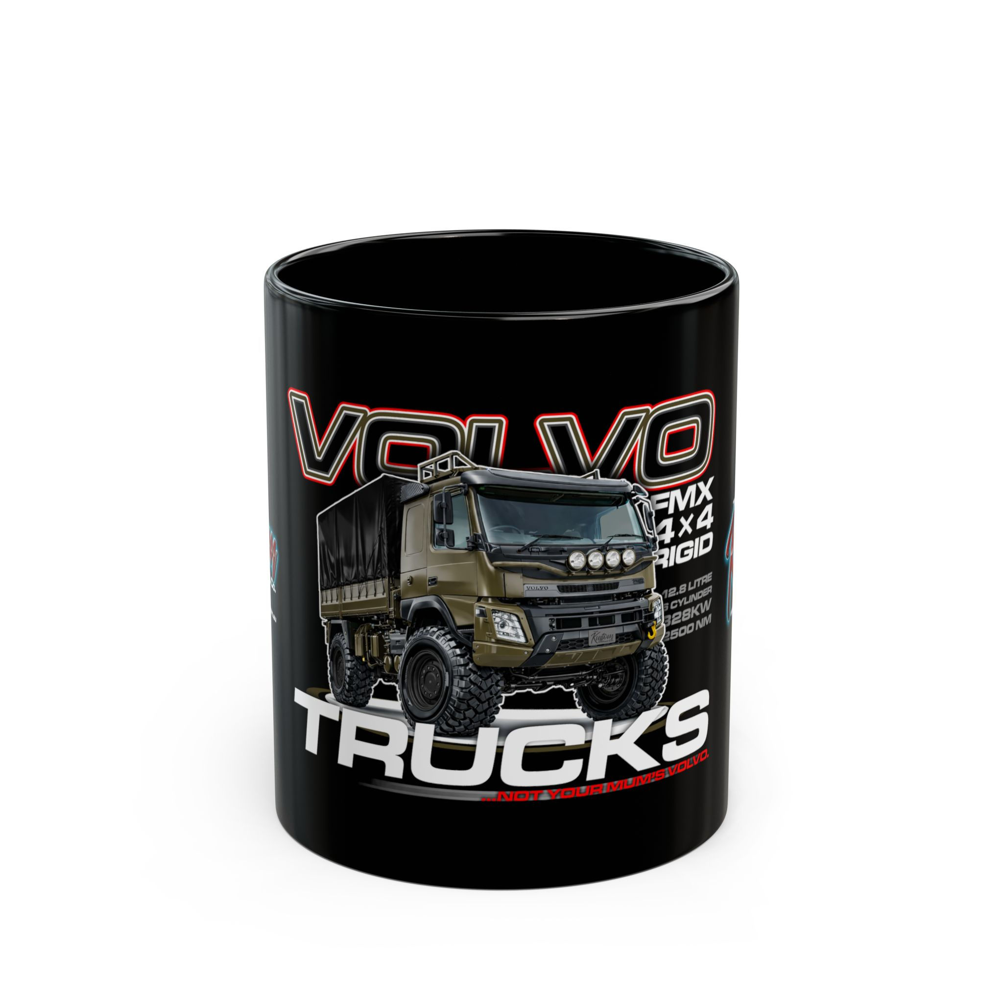 VOLVO 4WD TRUCK Black Mug (11oz)
