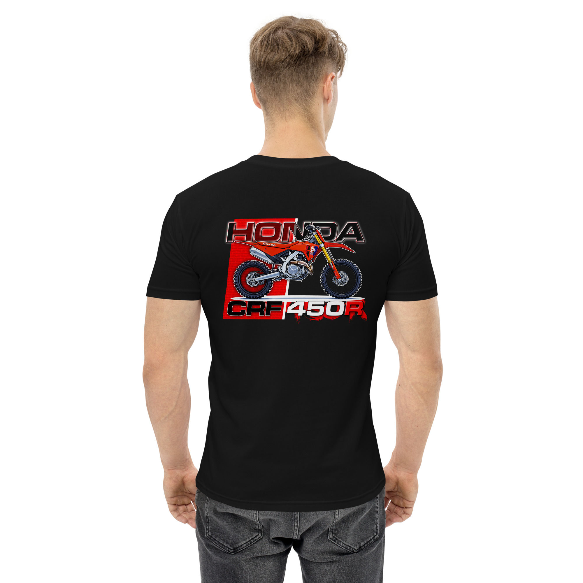 Men's 100% Cotton Tee "CRF 450" Large BACK Print