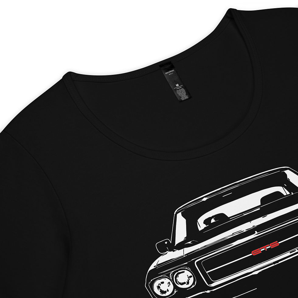 Thumbnail: Women’s round neck tee 100% Cotton "HQ MONARO FRONT" Front Print