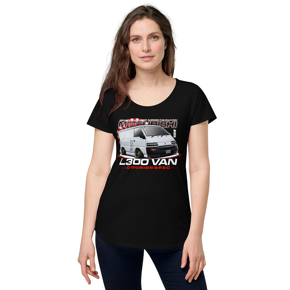 Thumbnail: Women's 100% Cotton Tee "L300 VAN" Large Front Print