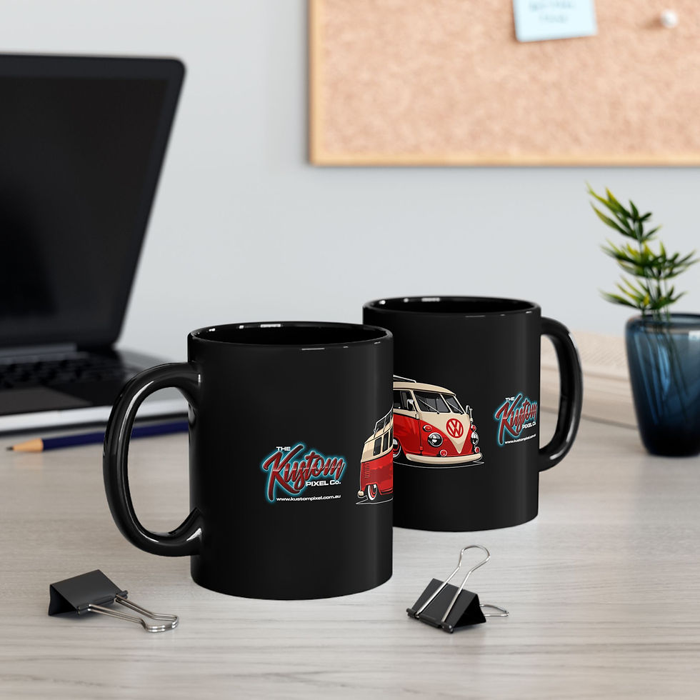 Thumbnail: KLASSIC KOMBI Black Mug (11oz)