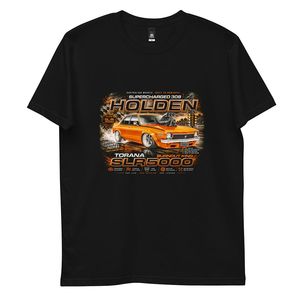 Thumbnail: Men's 100% Cotton Tee "SLR5000" Large Front Print