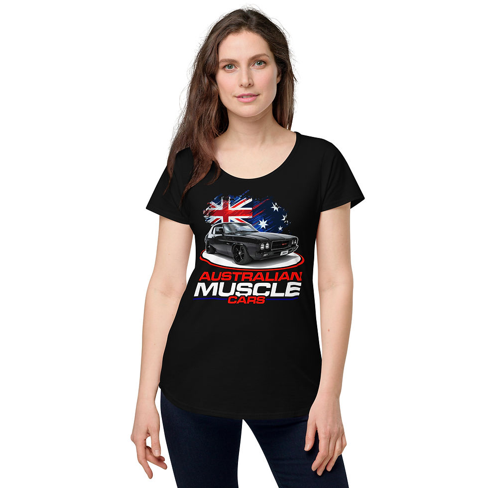 Thumbnail: Women’s 100% Cotton Tee "MONARO" Large Front Print