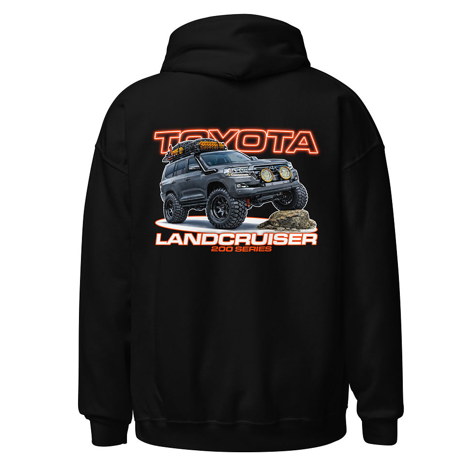 Thumbnail: Unisex Hoodie "200 SERIES" Large BACK print