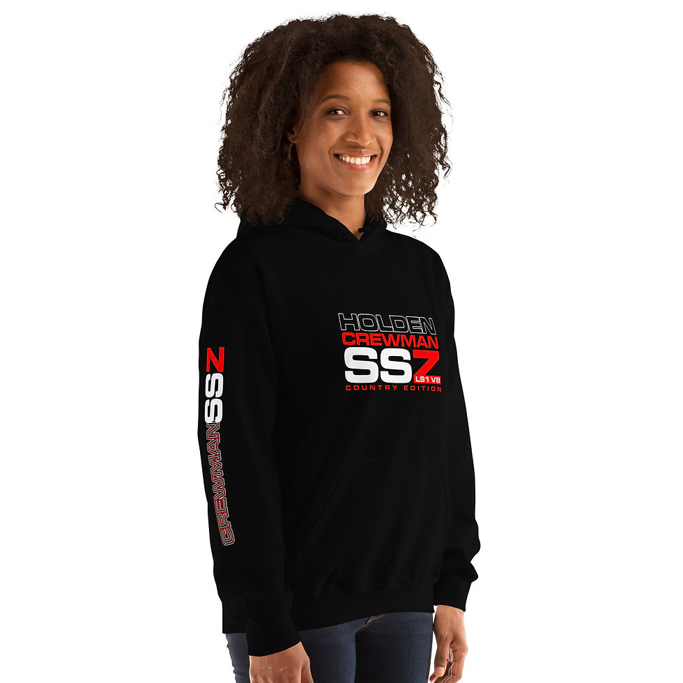 Thumbnail: Unisex Hoodie "SSZ CREWMAN" Front, Sleeve & Back Print