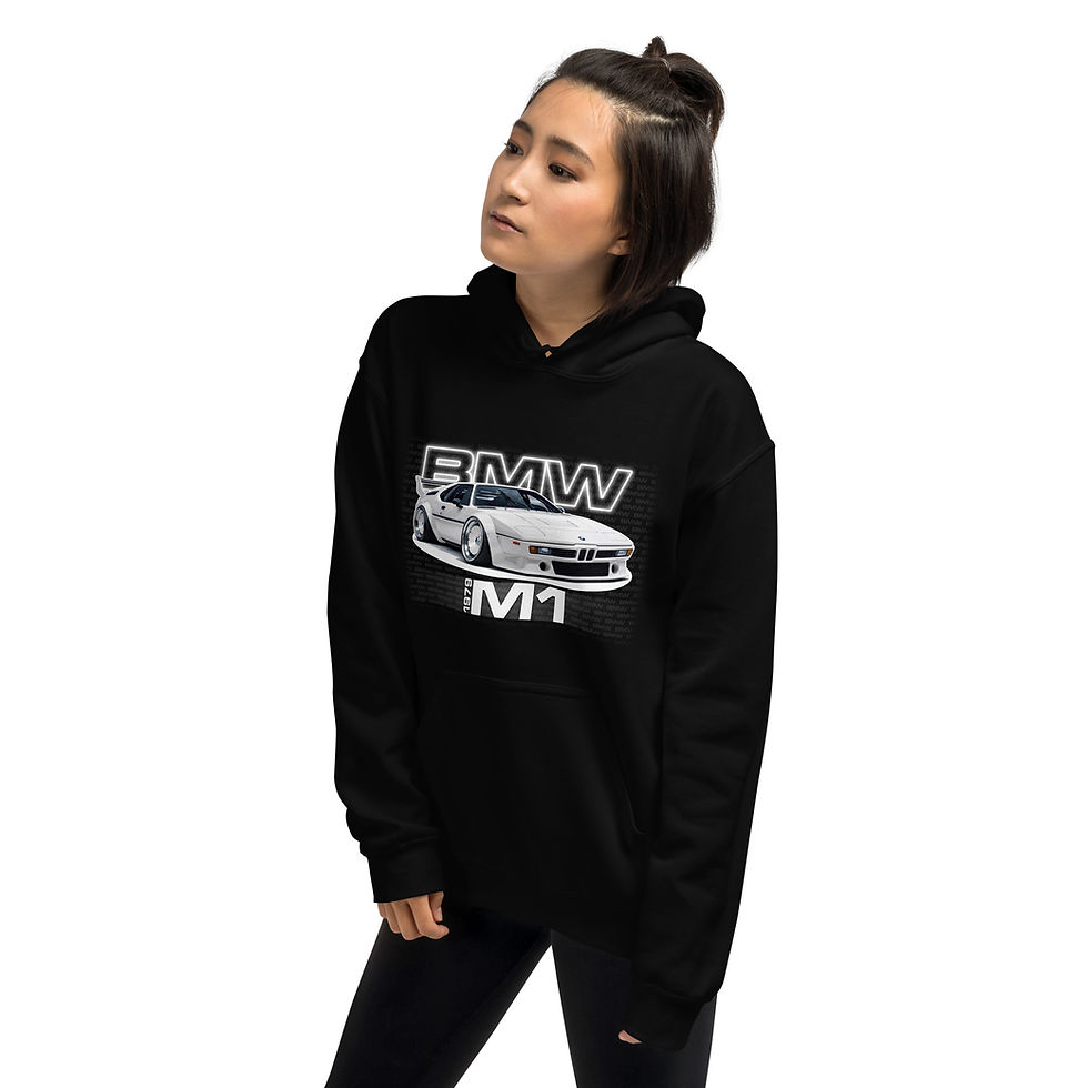 Thumbnail: Unisex Hoodie "M1" Large Front Print